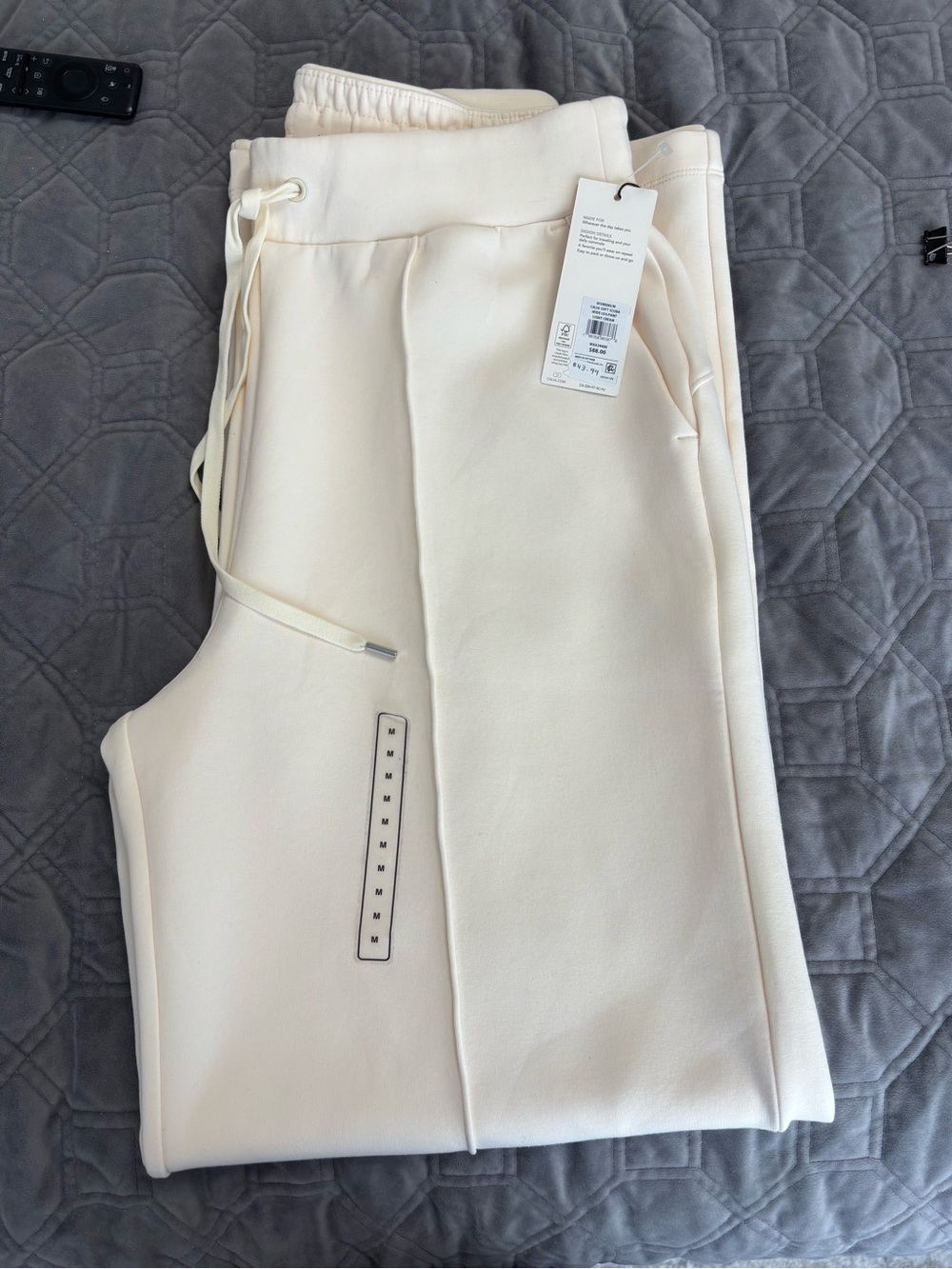 Calia Light Cream Zip-Front Sweatshirt and Pants Set - Picture 2 of 11